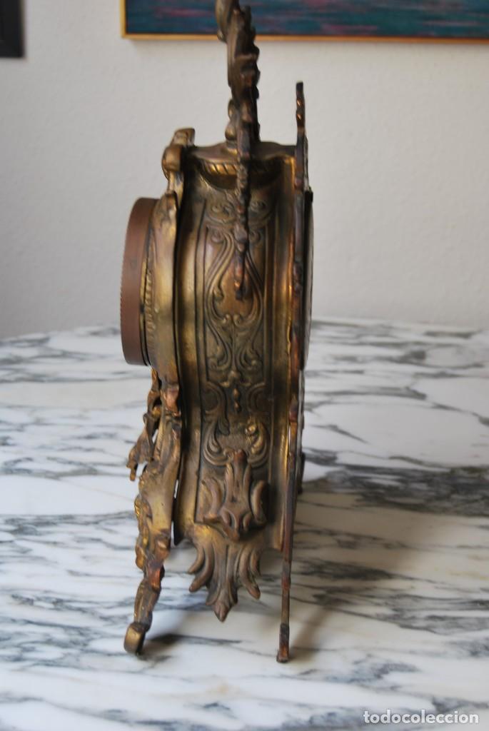 Vintage: ANTIGUO RELOJ DE SOBREMESA - BRONCE - FUNCIONANDO - Foto 4