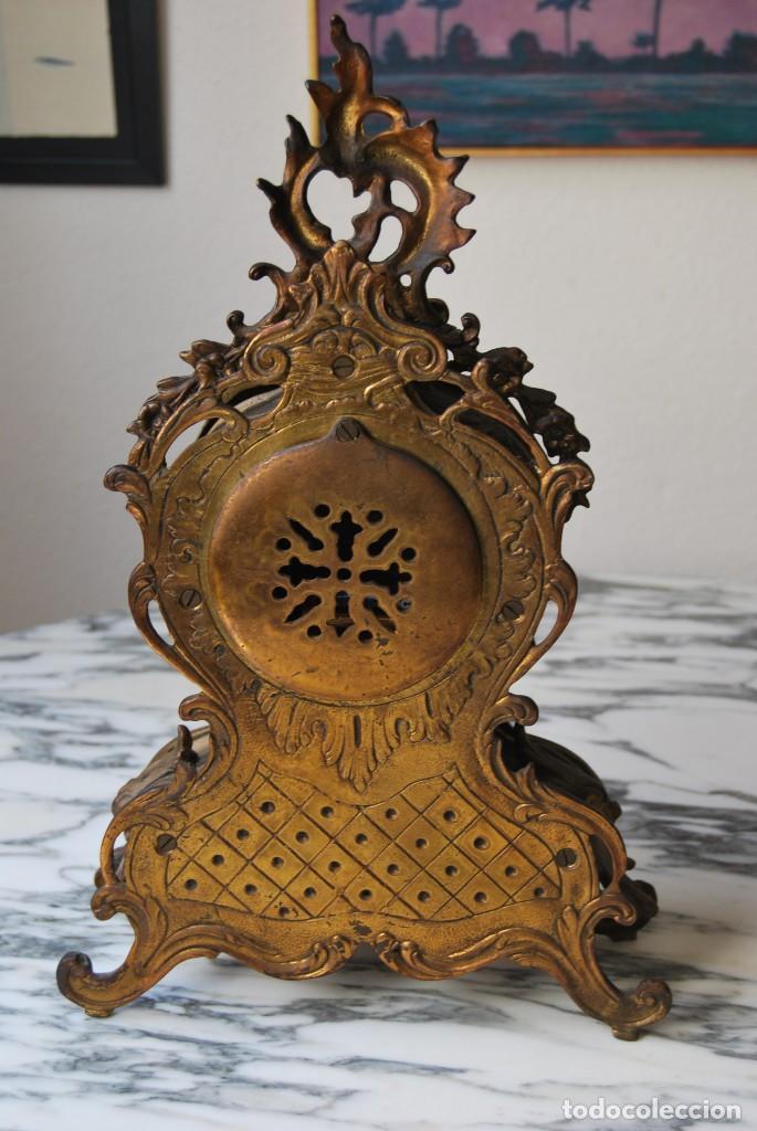 Vintage: ANTIGUO RELOJ DE SOBREMESA - BRONCE - FUNCIONANDO - Foto 5
