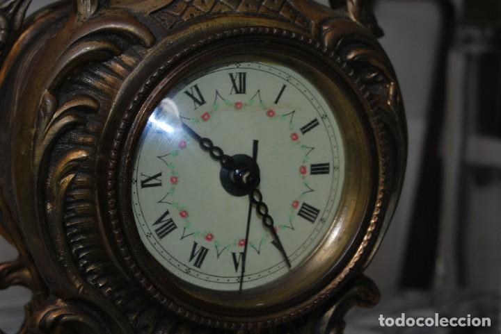 Vintage: ANTIGUO RELOJ DE SOBREMESA - BRONCE - FUNCIONANDO - Foto 12