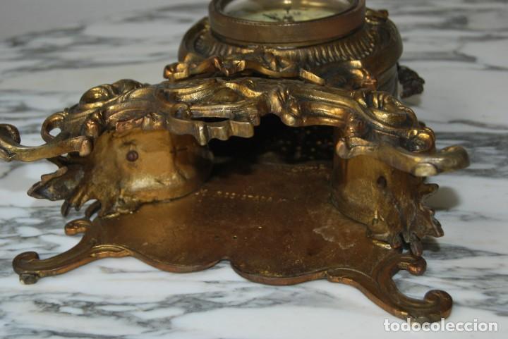 Vintage: ANTIGUO RELOJ DE SOBREMESA - BRONCE - FUNCIONANDO - Foto 13