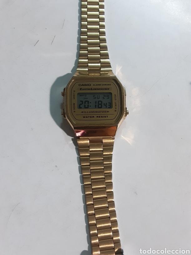 Vintage: Reloj de pulsera Casio A168 Funciona correctamente - Foto 2