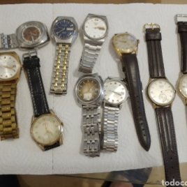 lote 10 relojes antiguos y vintage todos funcionando
