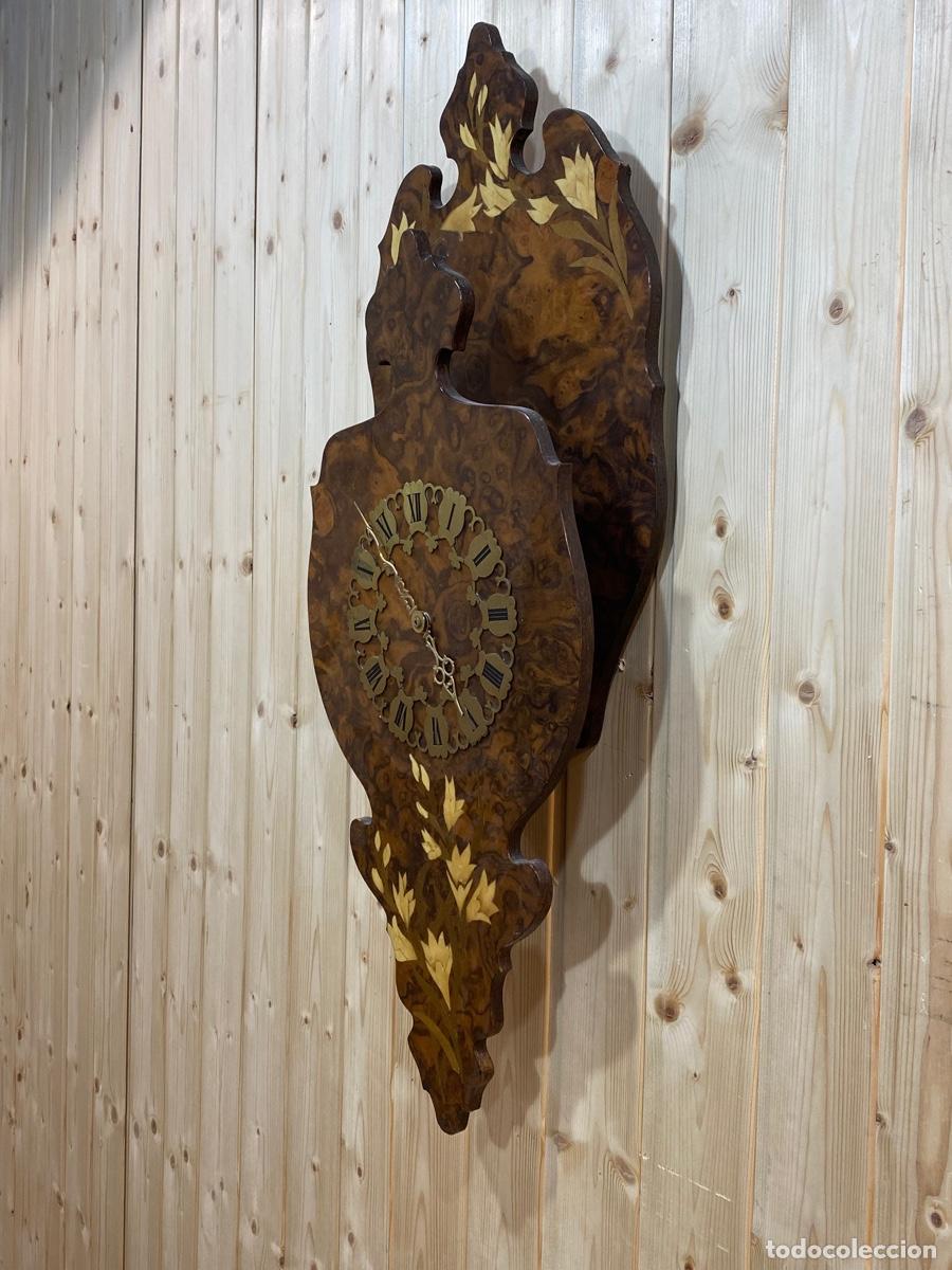 Vintage: RELOJ DE PARED CON MARQUETERIA - Foto 3