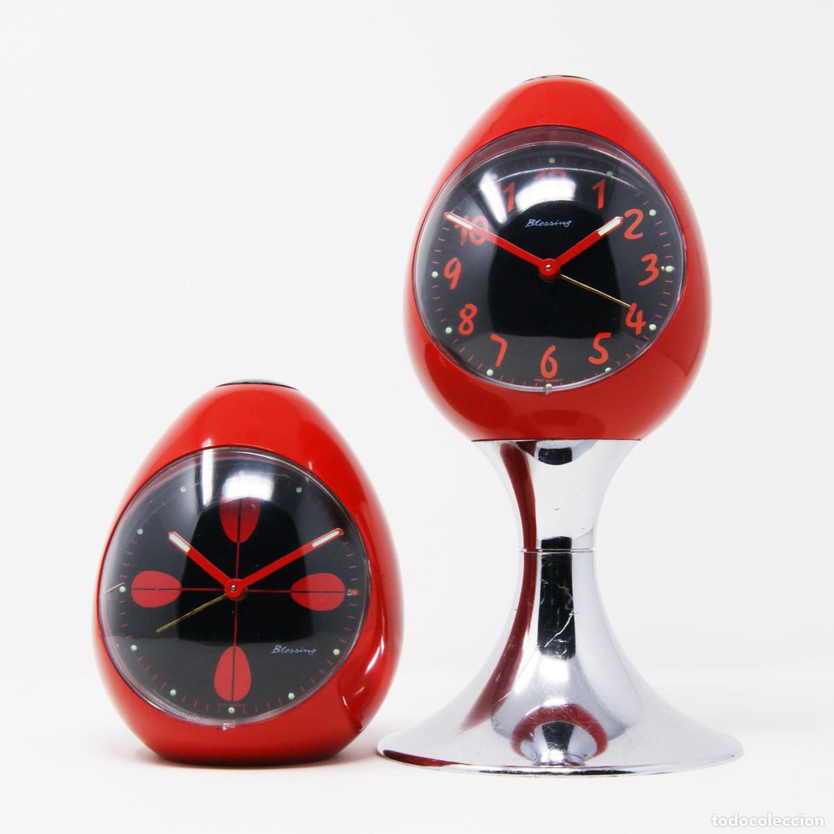 Vintage: Reloj despertador Space age Blessing egg - Foto 9