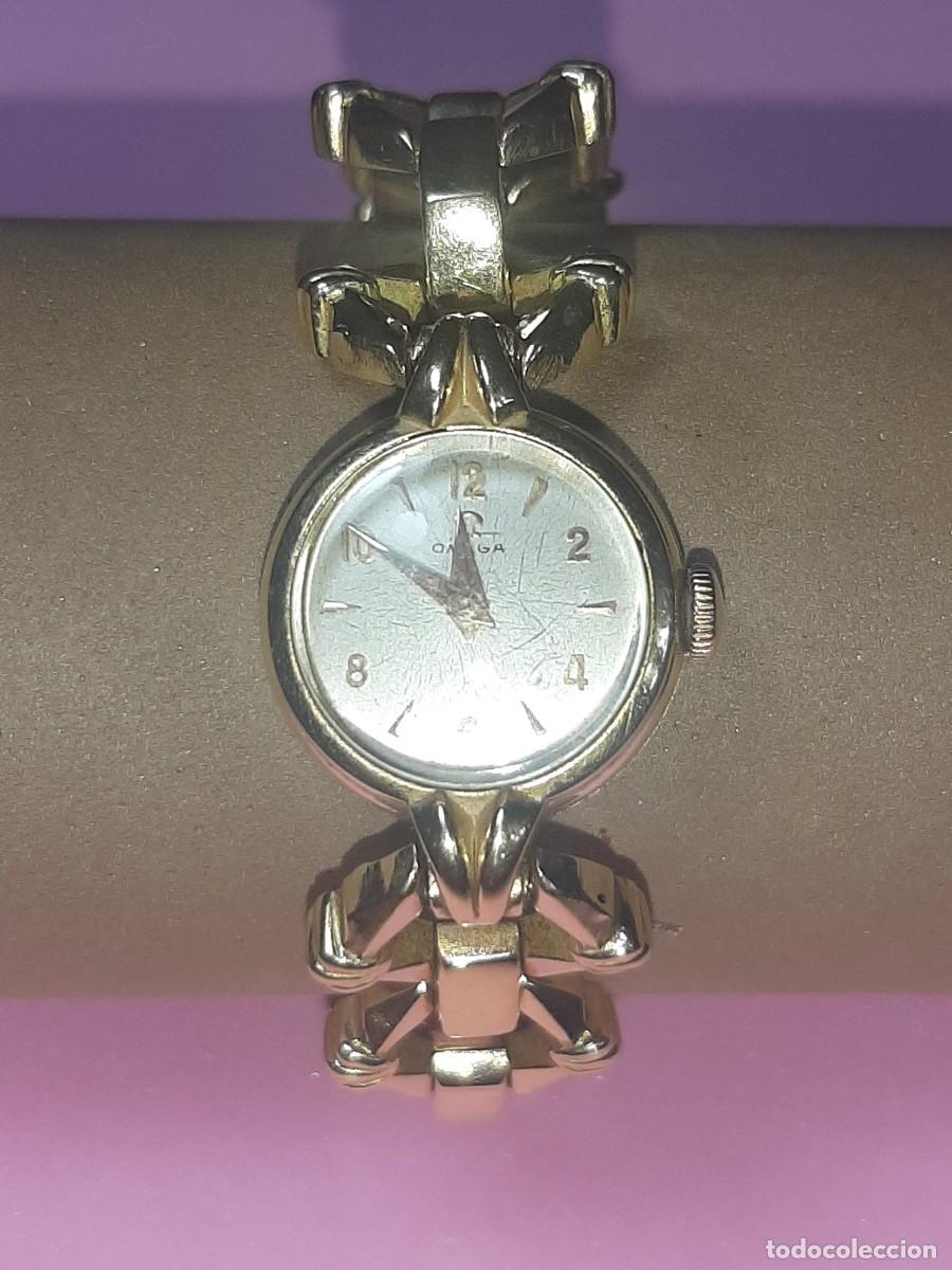 Vintage: Reloj Omega de oro para se&ntilde;ora. - Foto 2
