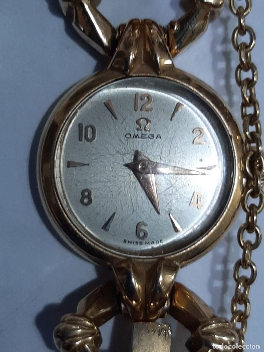 Vintage: Reloj Omega de oro para se&ntilde;ora. - Foto 6