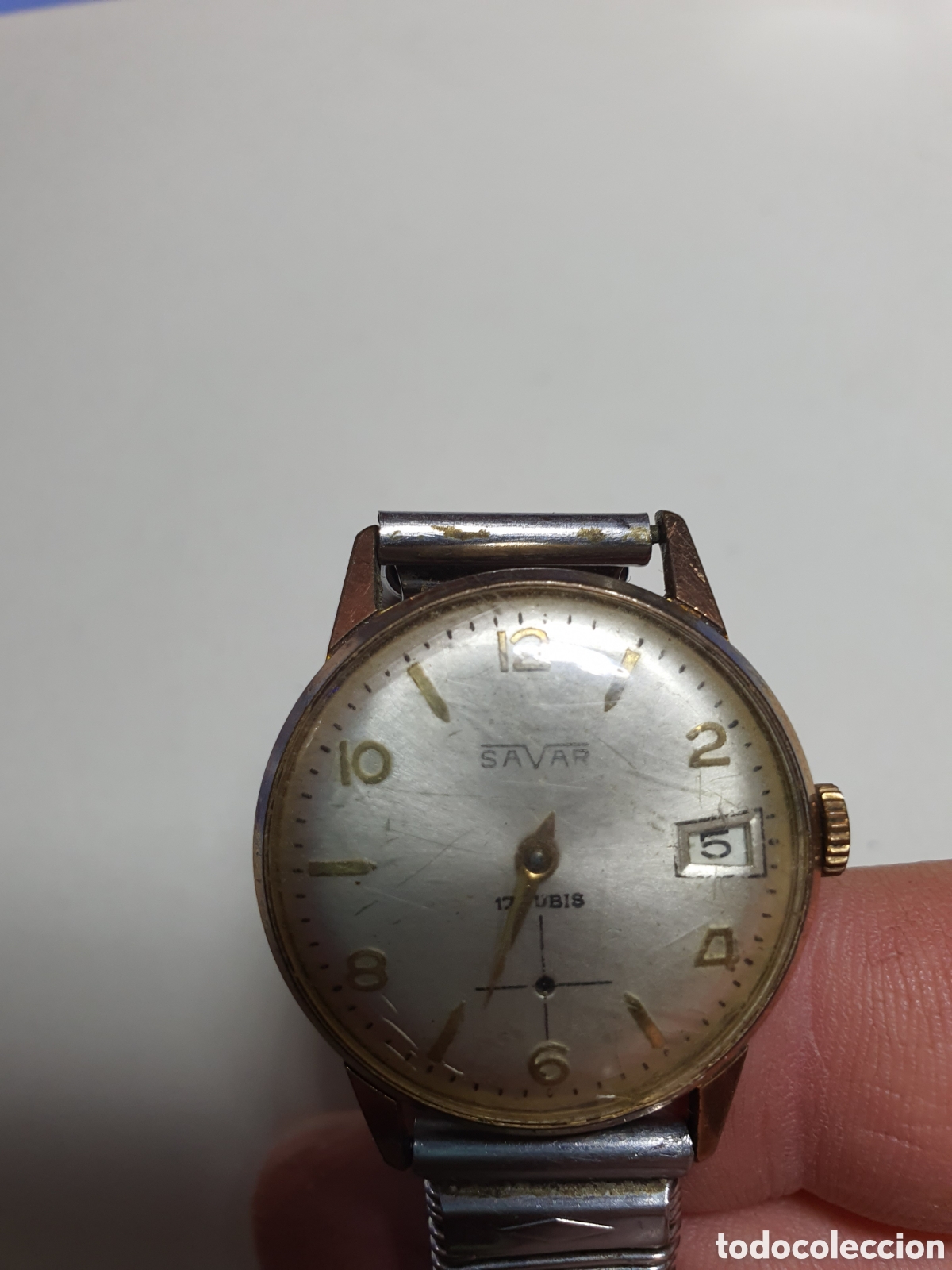 Vintage: Reloj savar 17 rubis - Foto 1