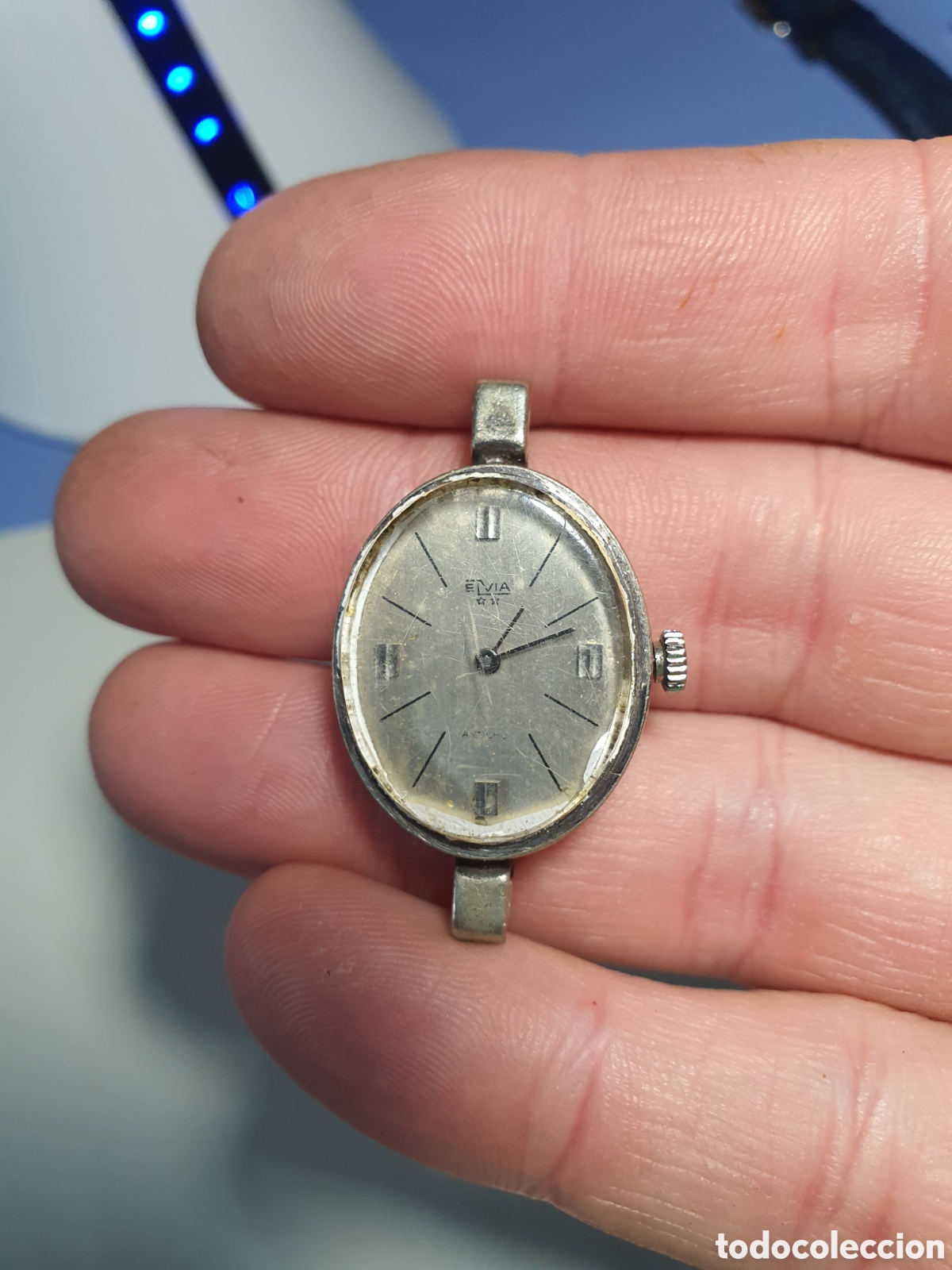 Vintage: Reloj elvia 3 - Foto 1