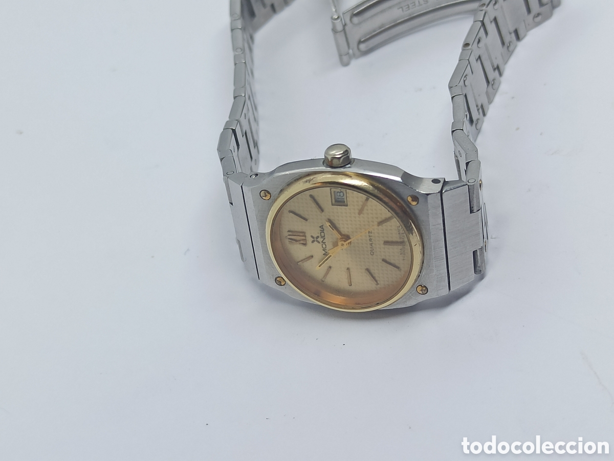 Vintage: Reloj MONDIA Quartz funciona - Foto 9
