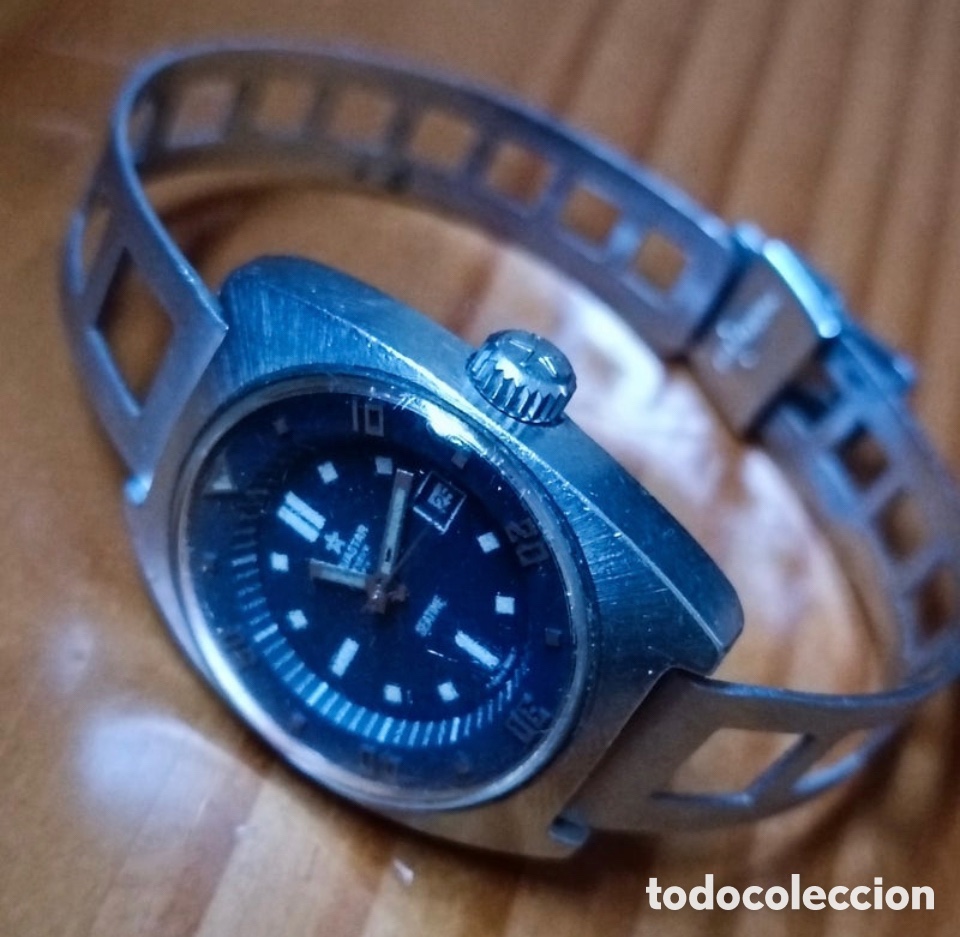 Vintage: Aquastar Seatime reloj autom&aacute;tico. - Foto 2