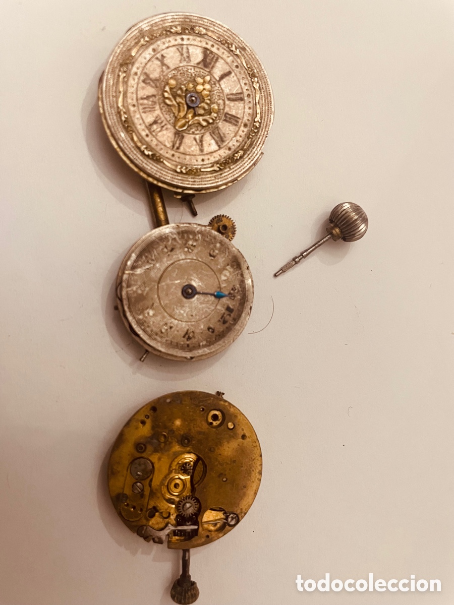 Vintage: Lote maquinaria reloj - Foto 2