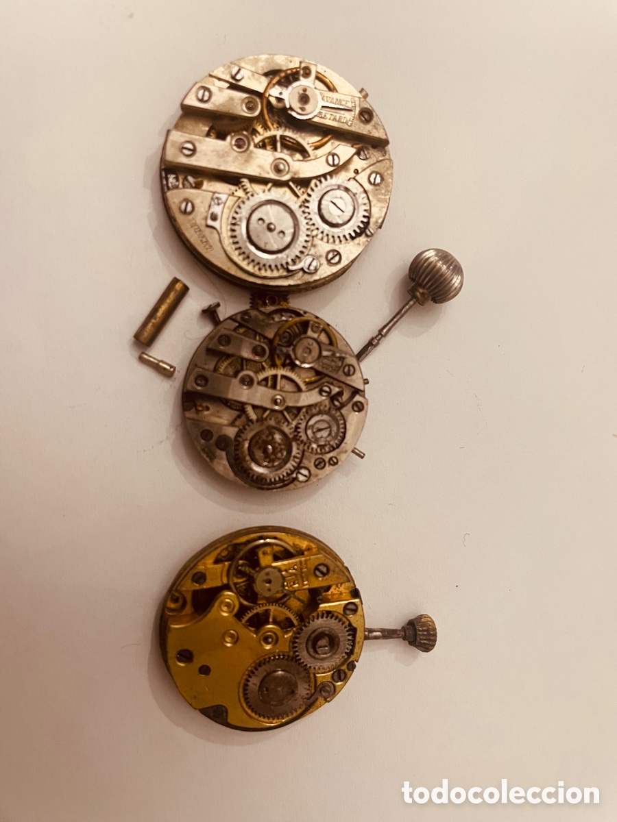 Vintage: Lote maquinaria reloj - Foto 3