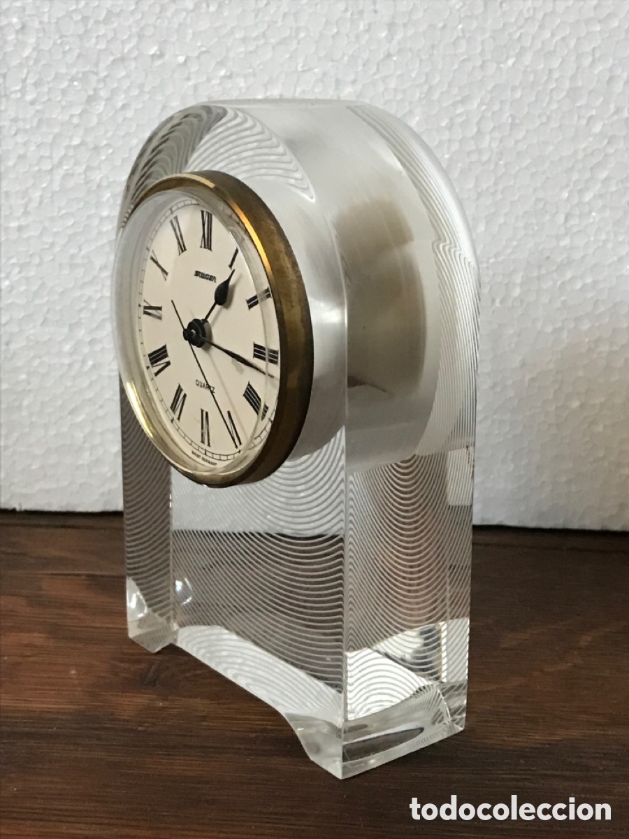 reloj mesa metacrilato quartz - Compra venta en todocoleccion