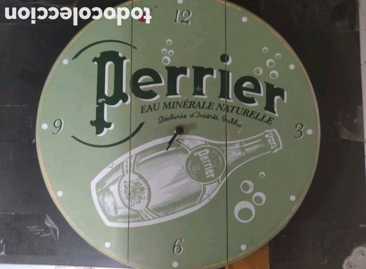 Vintage: Reloj PERRIER madera - Foto 1
