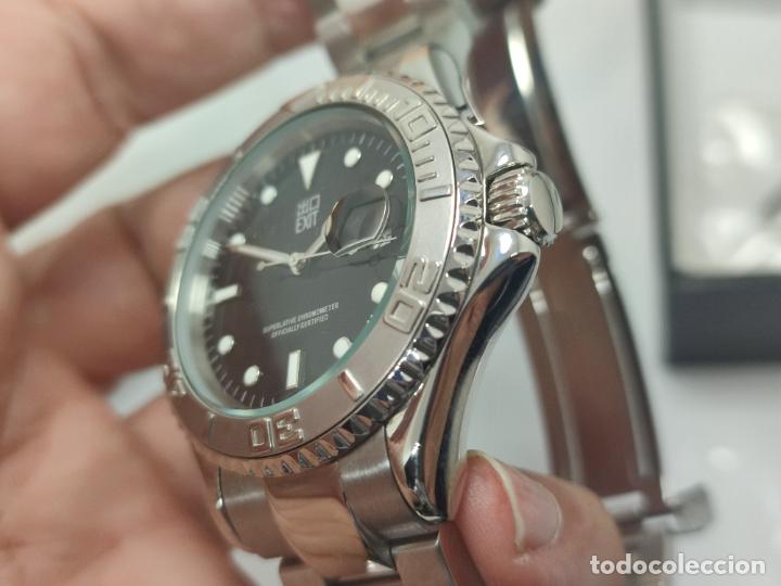 Vintage: BOTITO RELOJ EXIT ESTILO ROLEX SUBMARINE, DE CABALLERO. - Foto 6