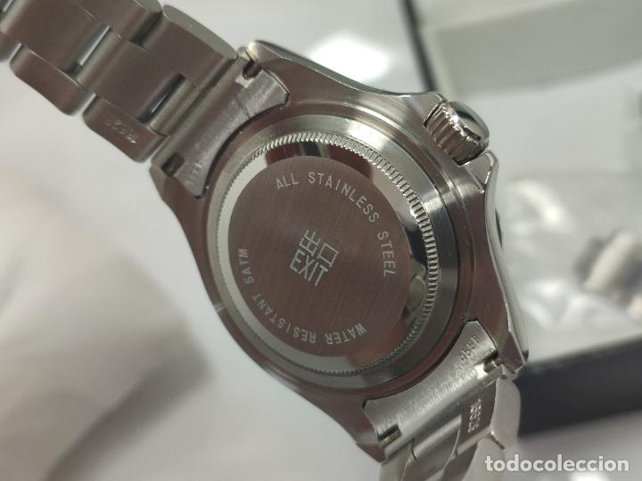 Vintage: BOTITO RELOJ EXIT ESTILO ROLEX SUBMARINE, DE CABALLERO. - Foto 7