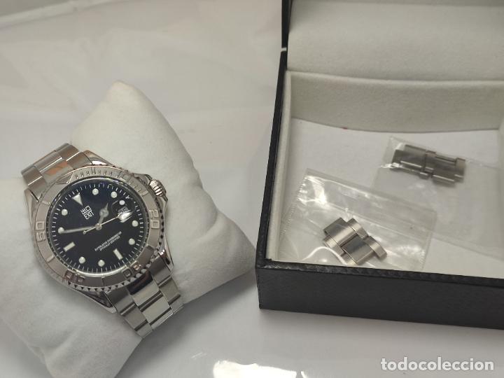 Vintage: BOTITO RELOJ EXIT ESTILO ROLEX SUBMARINE, DE CABALLERO. - Foto 2