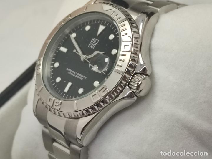 Vintage: BOTITO RELOJ EXIT ESTILO ROLEX SUBMARINE, DE CABALLERO. - Foto 14