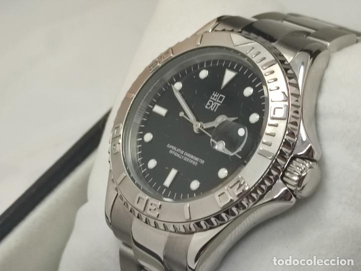 Vintage: BOTITO RELOJ EXIT ESTILO ROLEX SUBMARINE, DE CABALLERO. - Foto 15
