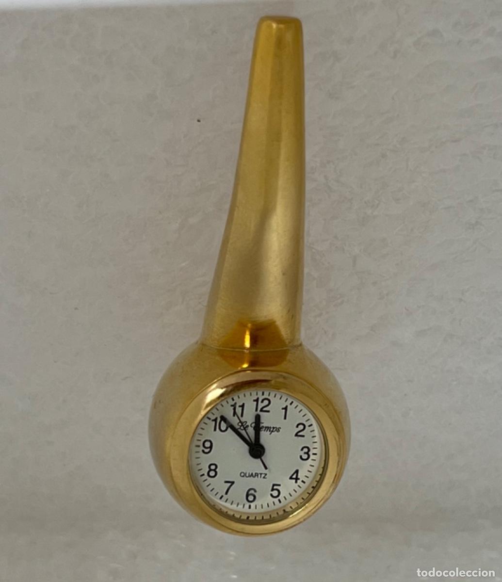 Vintage: Reloj miniatura Le Temps Pipa - Foto 2