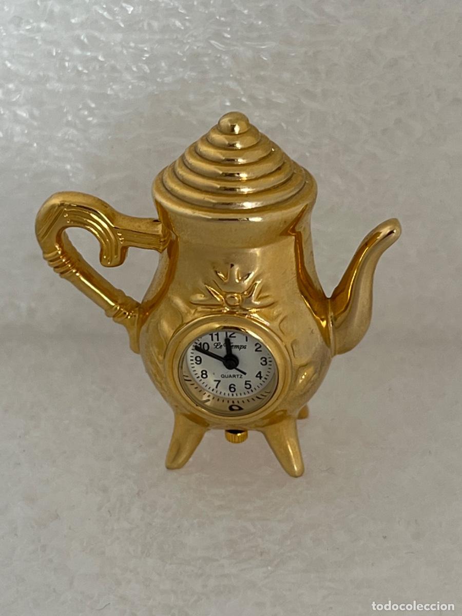 Vintage: Reloj miniatura Le Temps Tetera - Foto 1