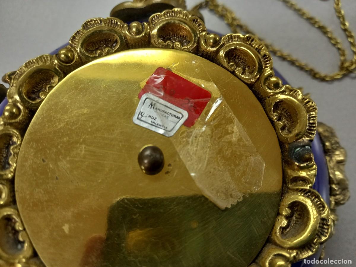 Vintage: RELOJ DE PARED PANADERO EN ESMALTE Y BRONCE - Foto 4
