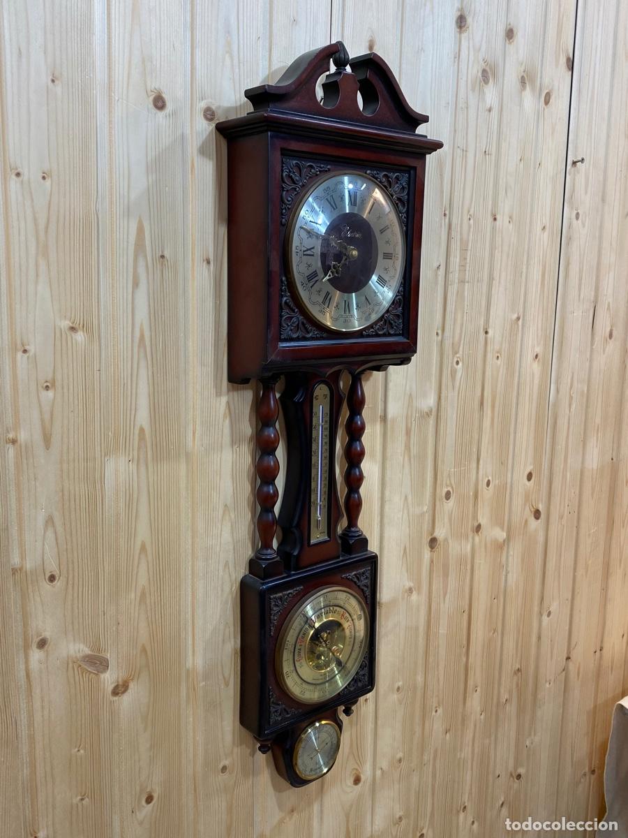 Vintage: RELOJ DE PARED CON TERMOMETRO - Foto 3