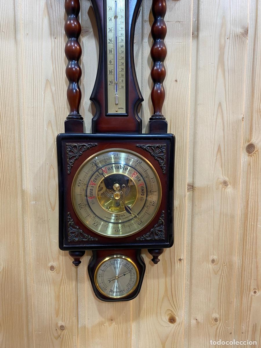 Vintage: RELOJ DE PARED CON TERMOMETRO - Foto 6