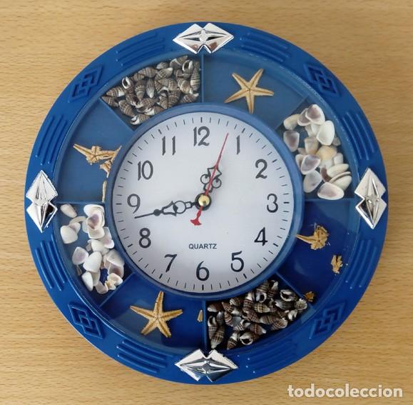 Vintage: Reloj de pared (conchas mar) - Foto 1