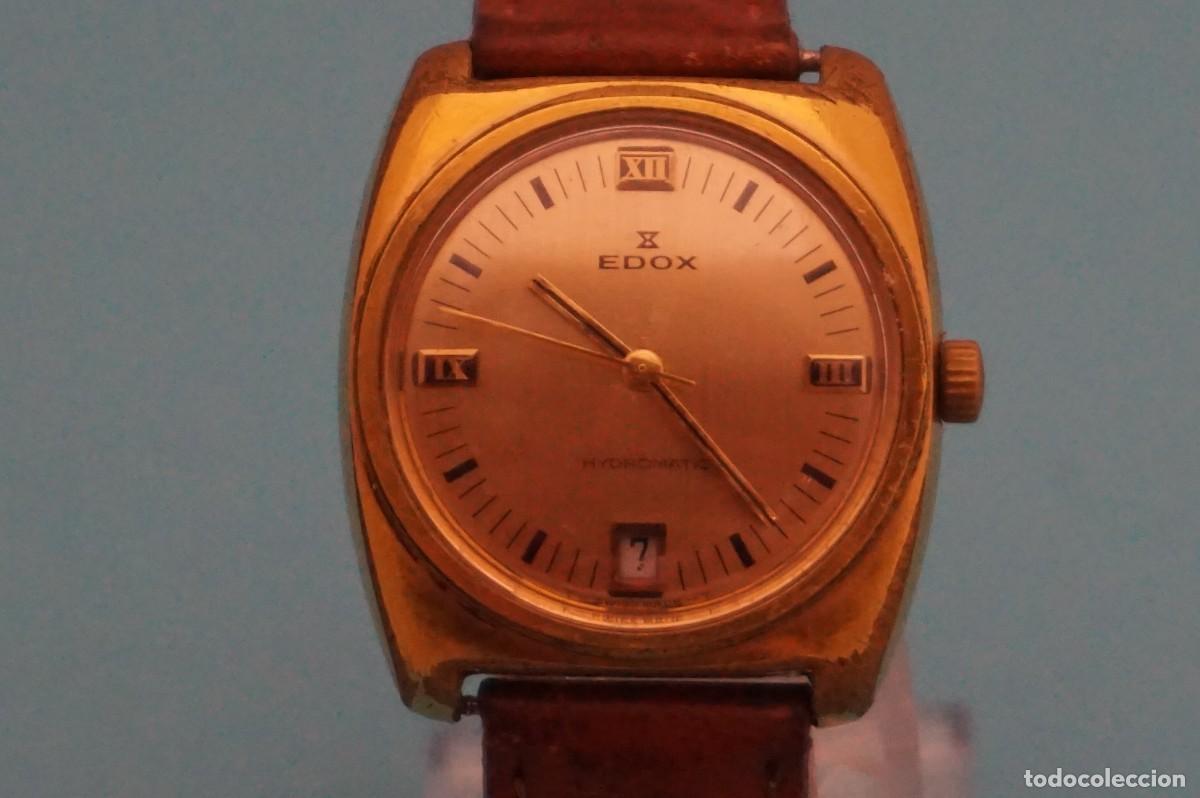 Vintage: RELOJ MECANICO EDOX HYDROMATIC - FUNCIONANDO - Foto 2