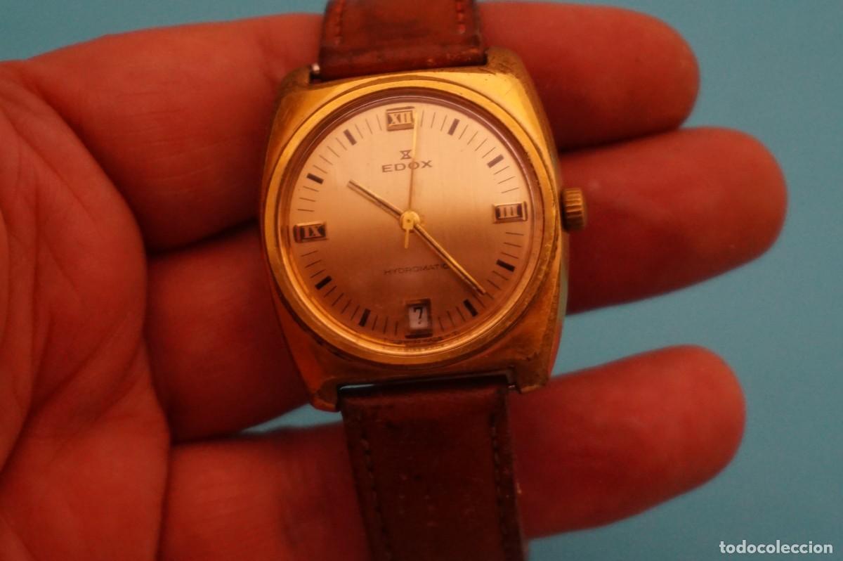 Vintage: RELOJ MECANICO EDOX HYDROMATIC - FUNCIONANDO - Foto 9