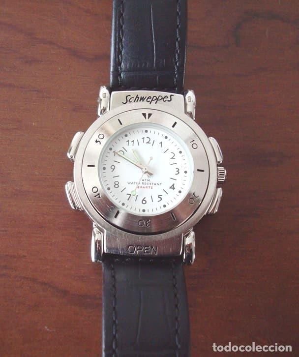 Vintage: Reloj de pulsera Schweppes con br&uacute;jula - Foto 1