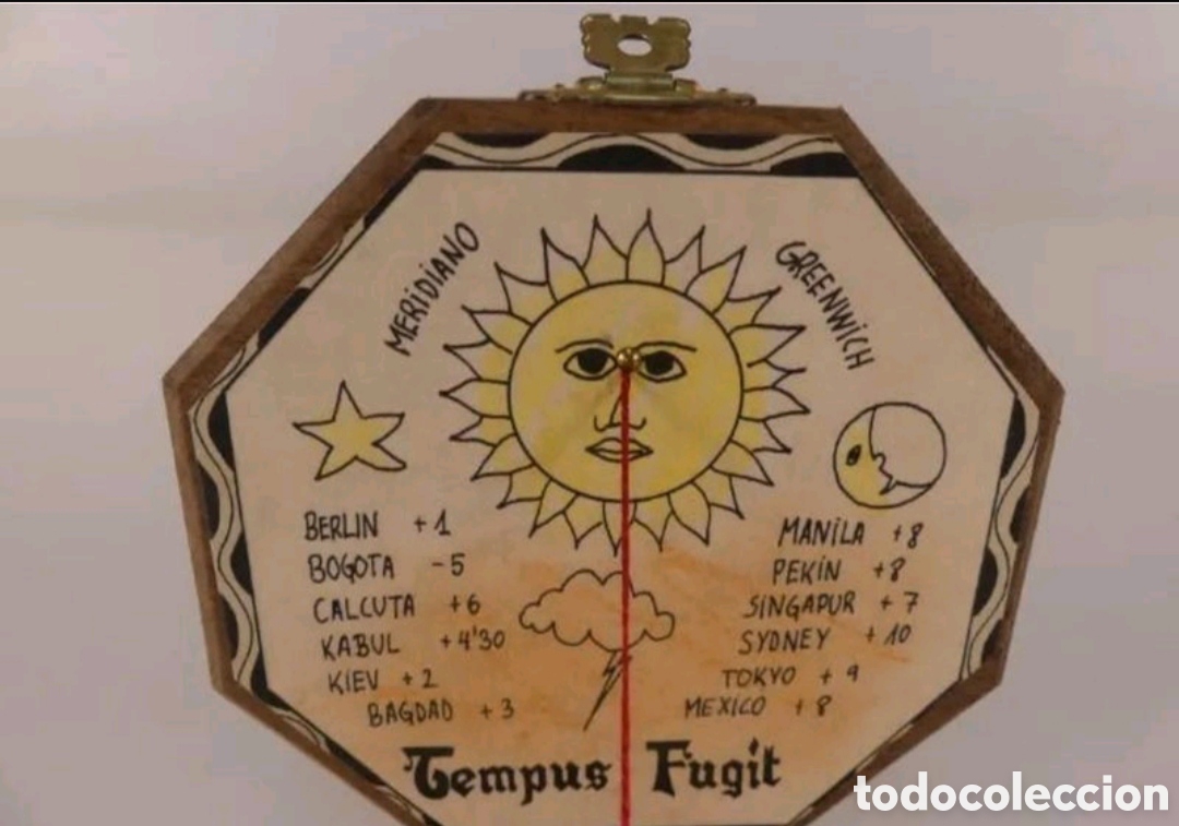 Vintage: BR&Uacute;JULA, RELOJ SOLAR, CAJA DE MADERA. SOL - Foto 6
