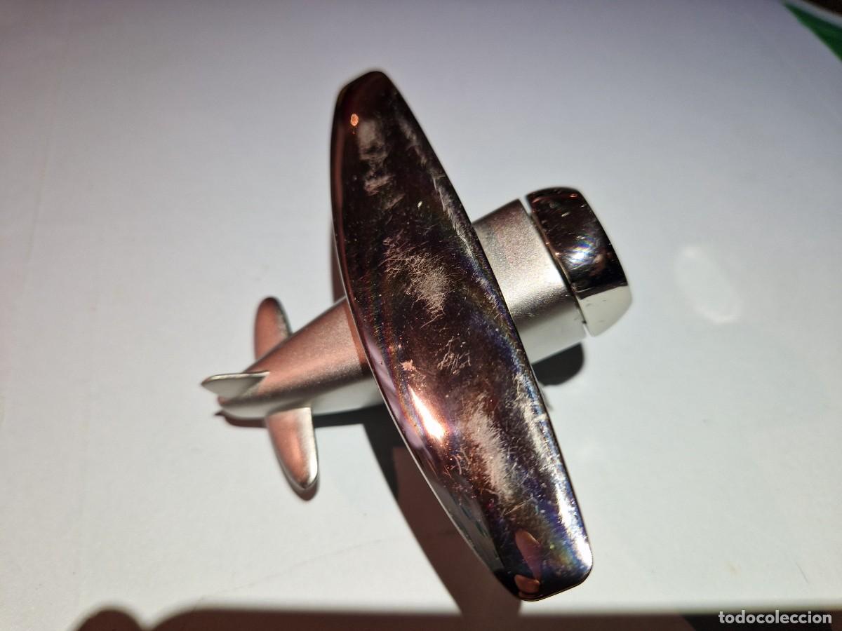 Vintage: RELOJ de metal con forma de AVION - Foto 4