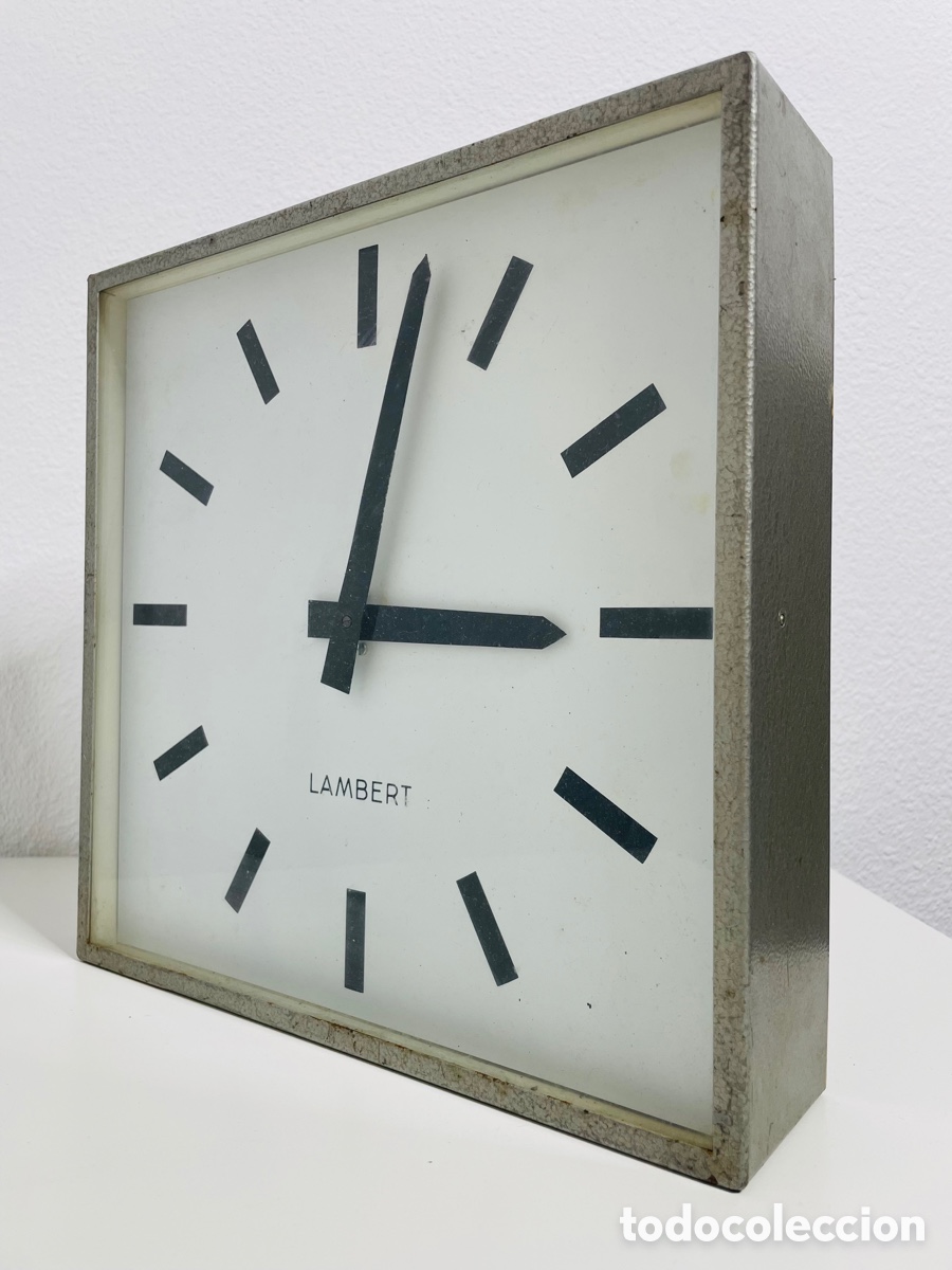 Vintage: Lambert Electric wall clock industrial - Foto 3