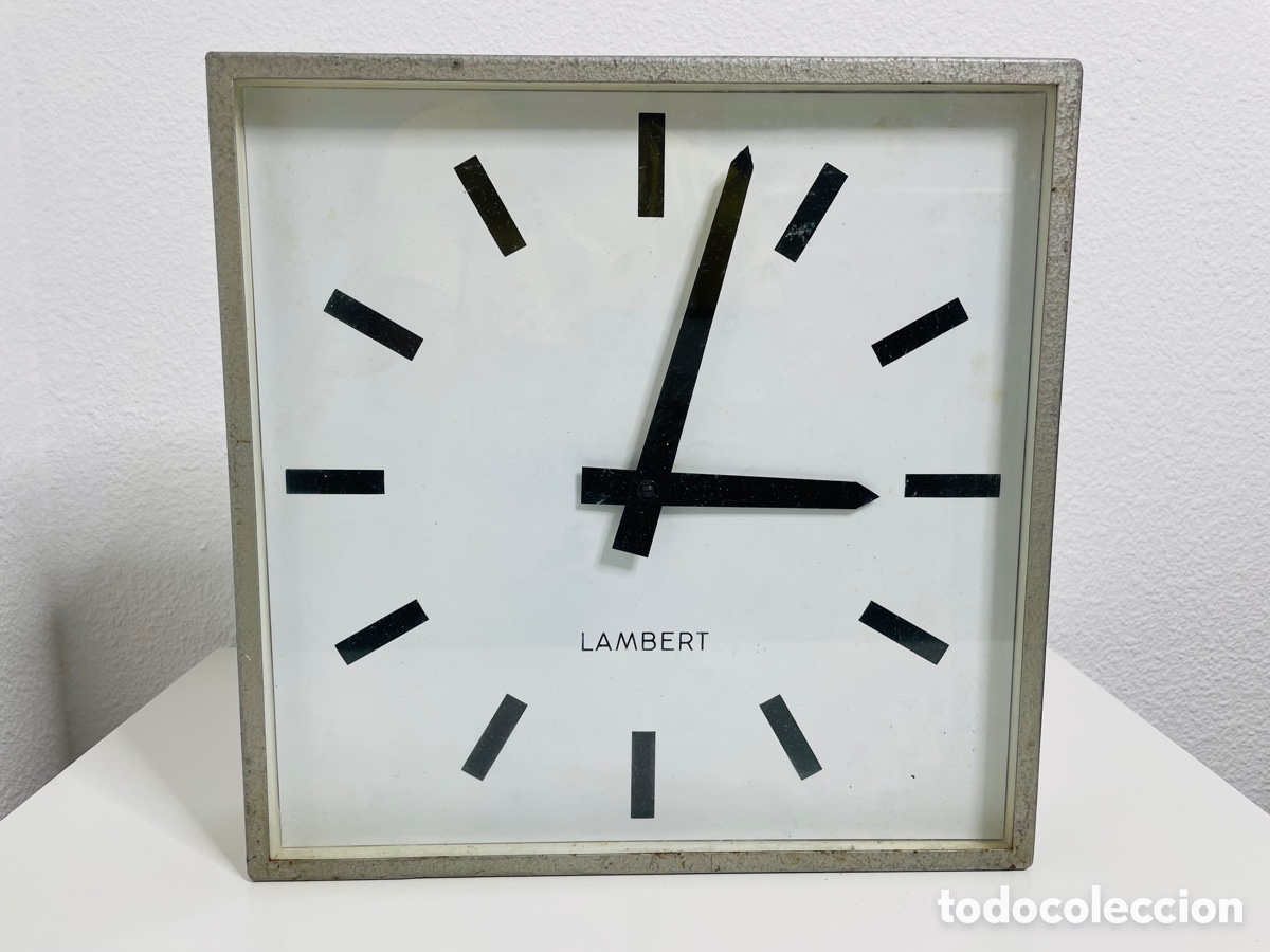 Vintage: Lambert Electric wall clock industrial - Foto 7