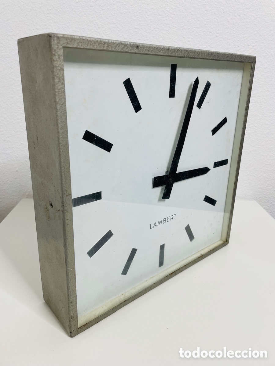 Vintage: Lambert Electric wall clock industrial - Foto 8