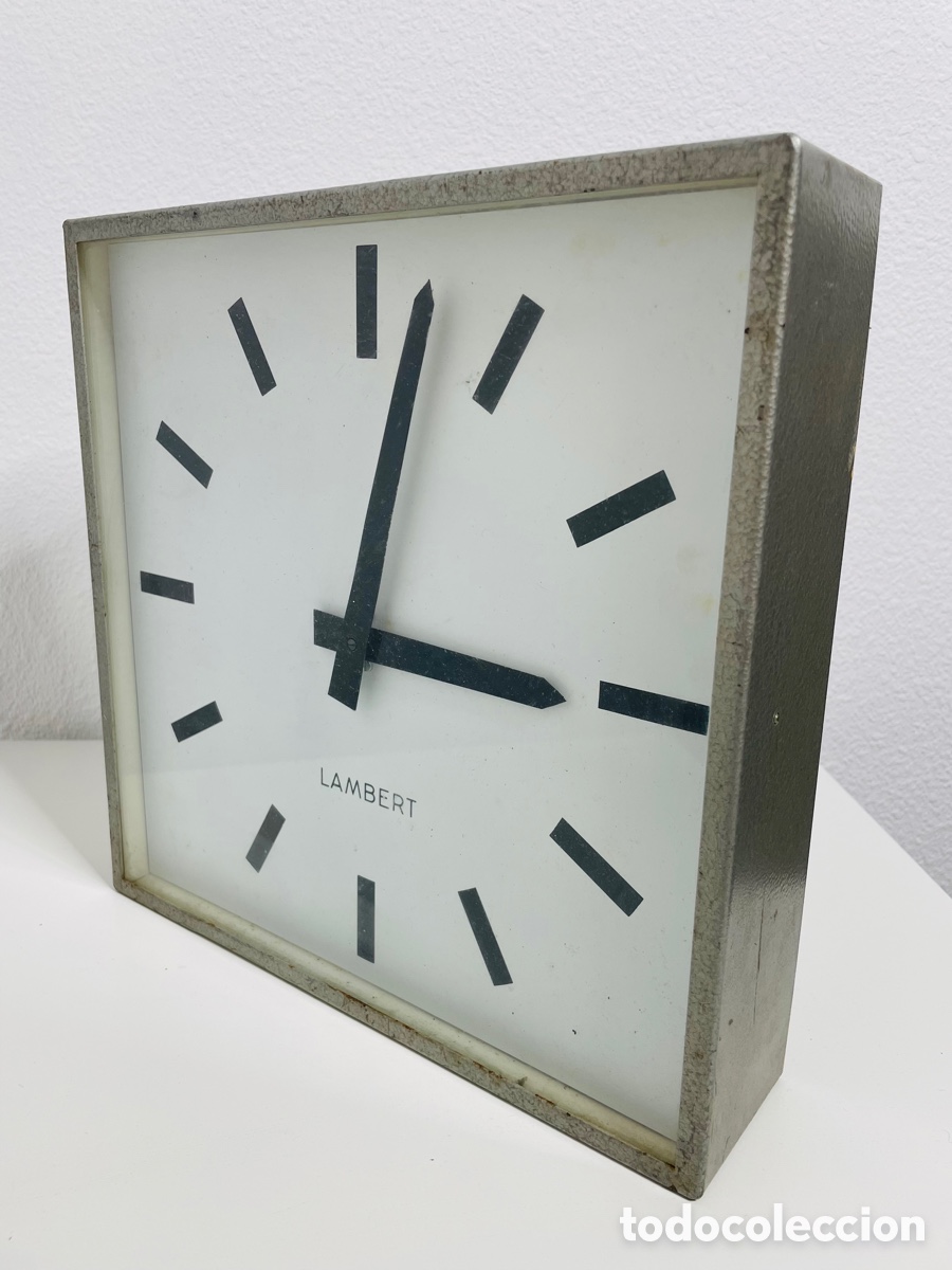 Vintage: Lambert Electric wall clock industrial - Foto 9
