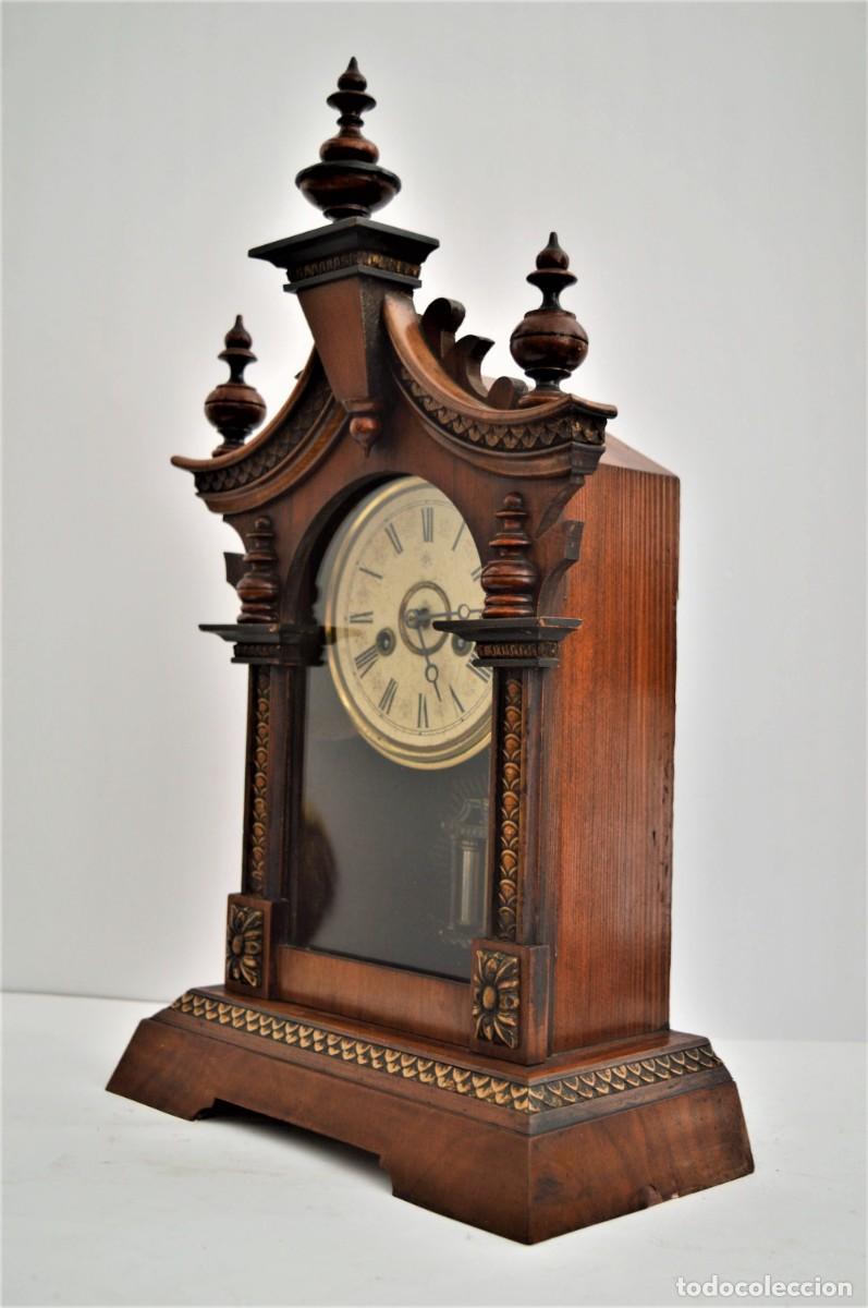 Vintage: Reloj antiguo de mesa, marca Junghans - Foto 6