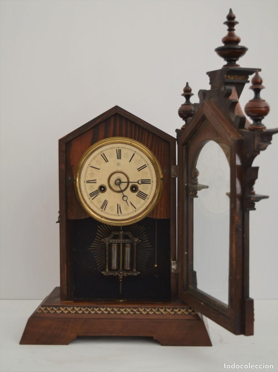Vintage: Reloj antiguo de mesa, marca Junghans - Foto 10