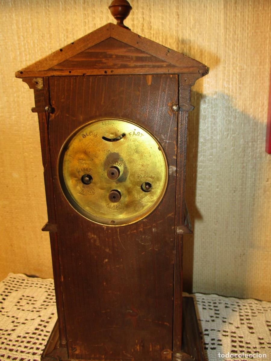 Vintage: Reloj sobremesa madera - Foto 2