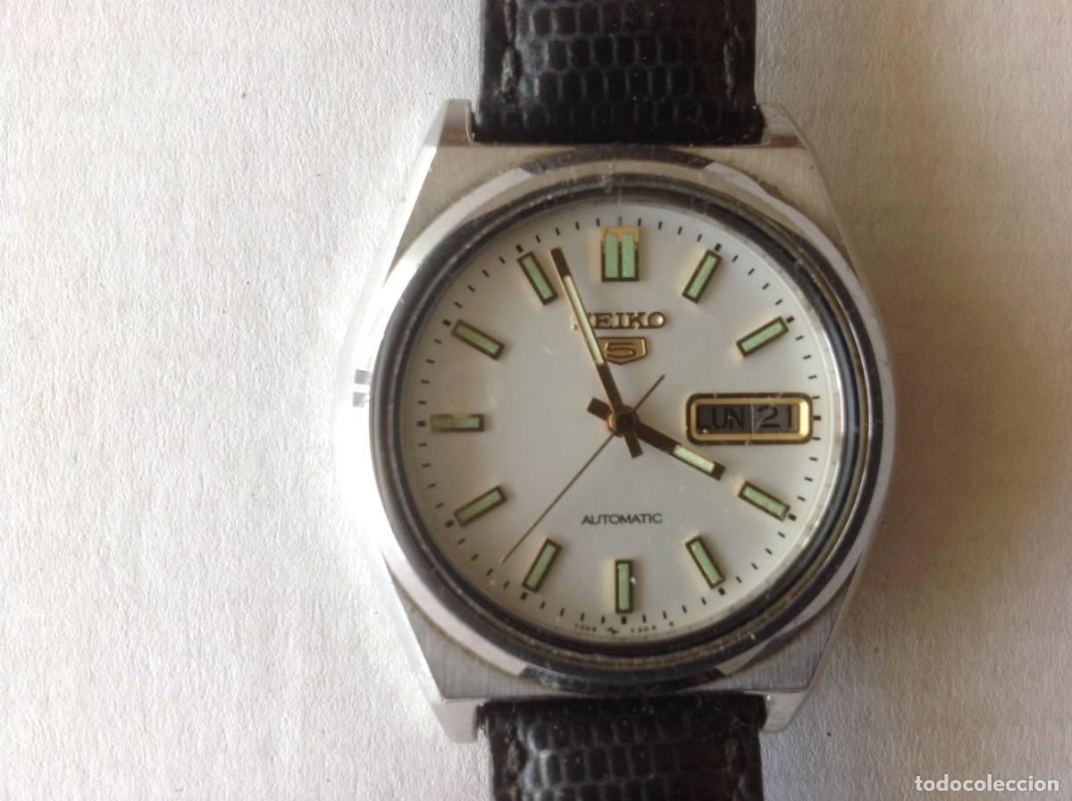 Vintage: Reloj de pulsera Seiko 5 autom&aacute;tico - Foto 1