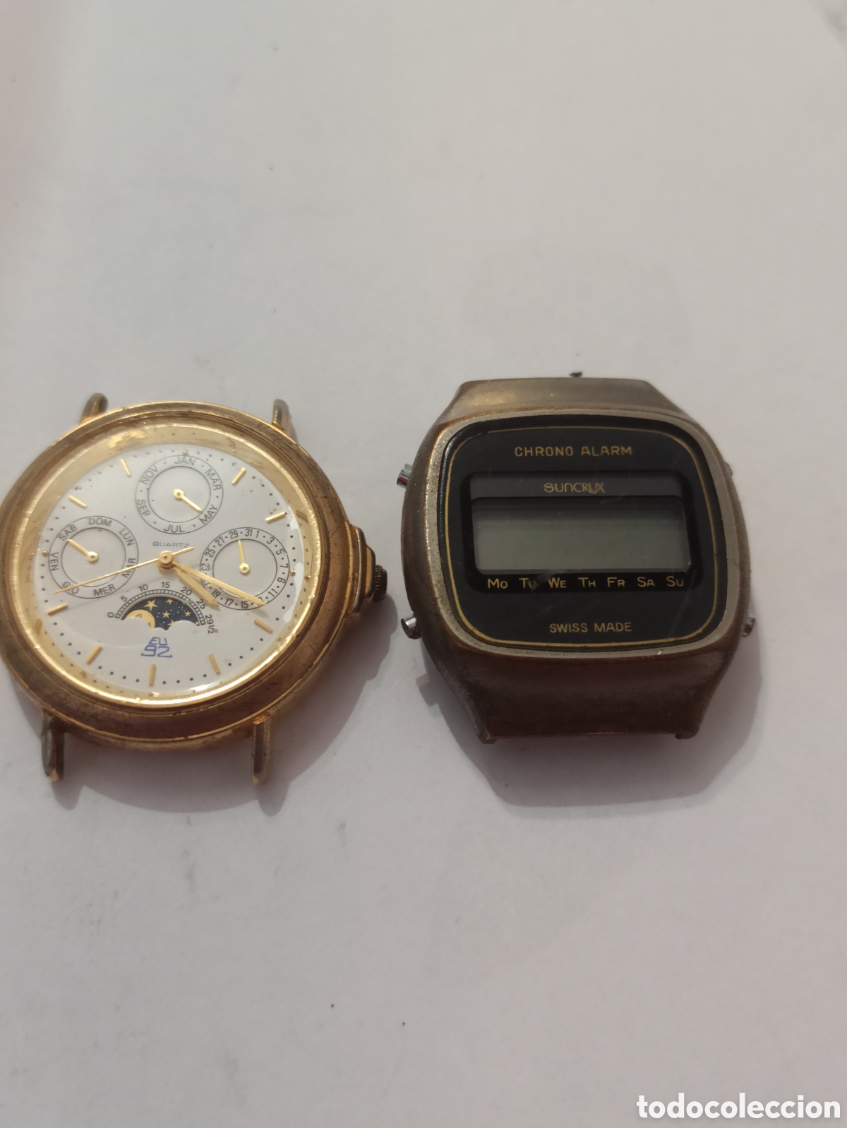 Vintage: Lote de 2 relojes Quartz funciona - Foto 2