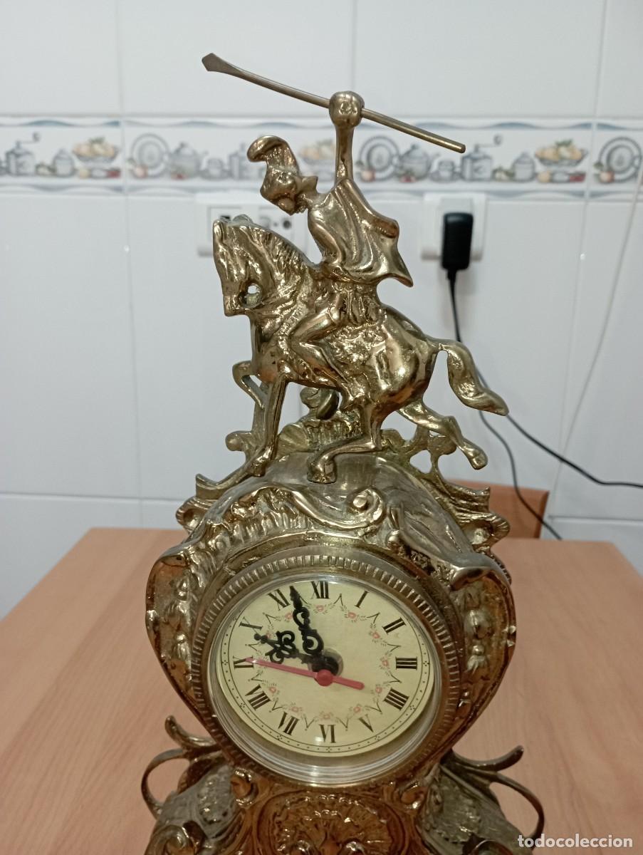Vintage: RELOJ DE BRONCE DE SOBREMESA AUTOM&Aacute;TICO - Foto 3