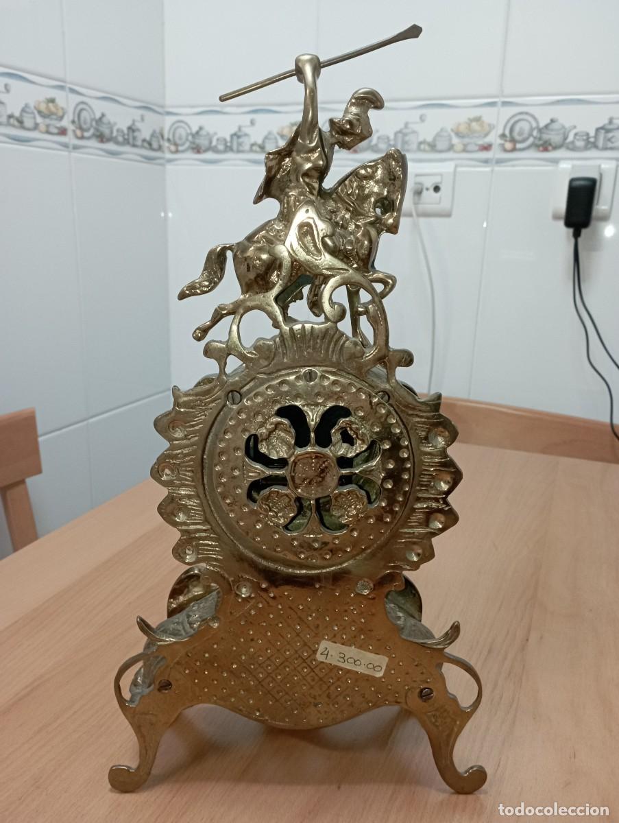 Vintage: RELOJ DE BRONCE DE SOBREMESA AUTOM&Aacute;TICO - Foto 4