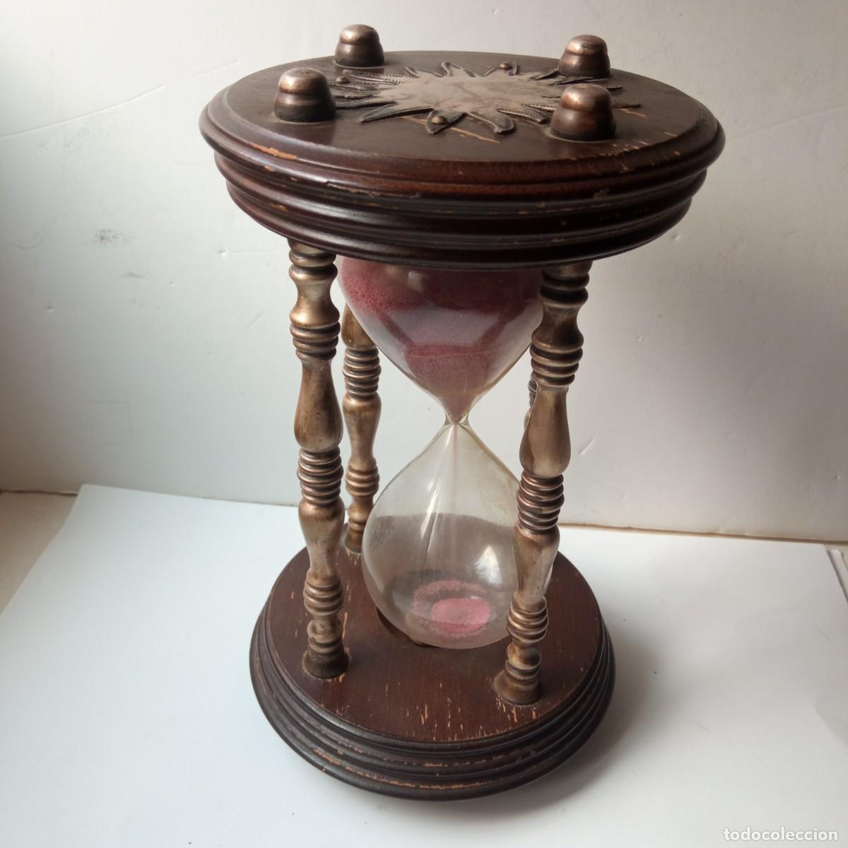 Vintage: Reloj de arena antiguo 30&rdquo; - Foto 4