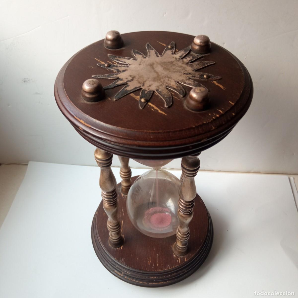 Vintage: Reloj de arena antiguo 30&rdquo; - Foto 5
