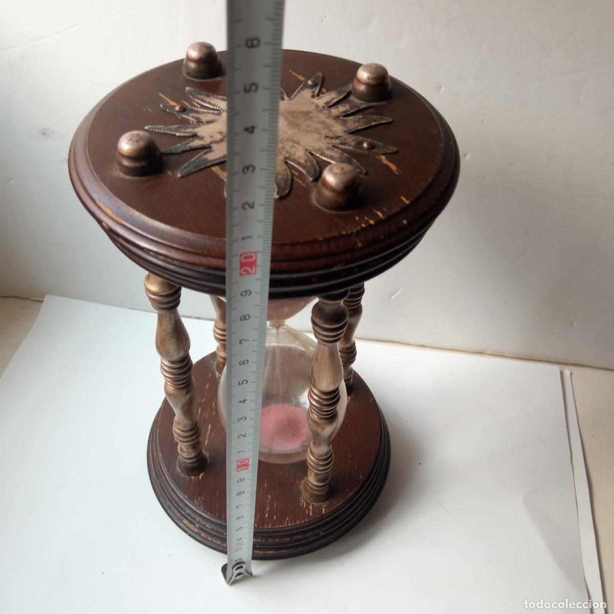Vintage: Reloj de arena antiguo 30&rdquo; - Foto 6