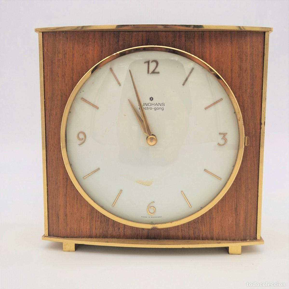 mid century. reloj de mesa de lat n de junghans Buy Vintage