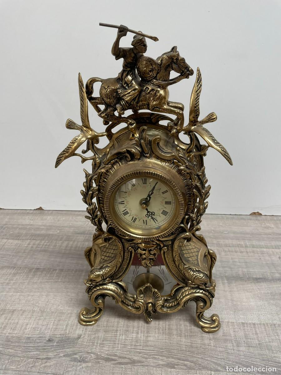 Vintage: RELOJ DE BRONCE DE SOBREMESA - Foto 1